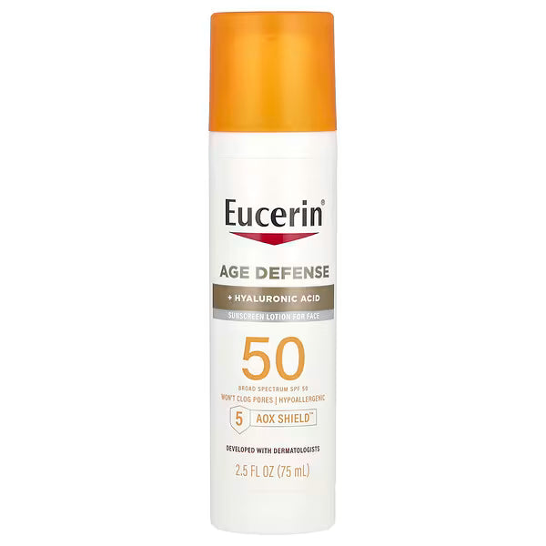 Eucerin, SPF 50, دهان واقي من الشمس خفيف الوزن محارب علامات الشيخوية (75مل)
