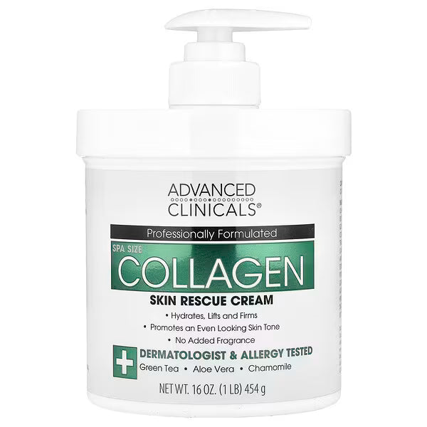 Advanced Clinical, الكولاجين، كريم علاج البشرة (454 جم)