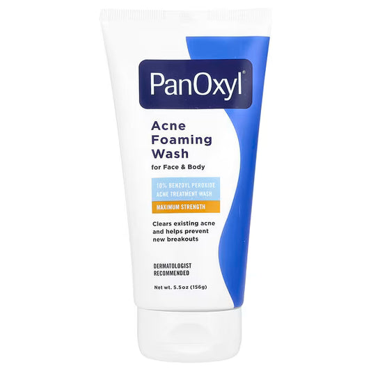 PanOxyle, غسول رغوي لحب الشباب للوجه والجسم، فعالية قصوى10% (156 جم)