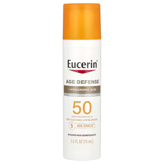 Eucerin, SPF 50, دهان واقي من الشمس خفيف الوزن محارب علامات الشيخوية (75مل)