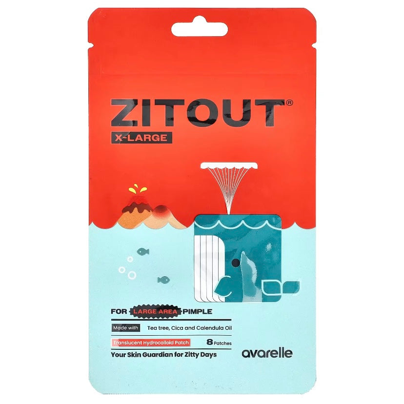 ZITOUT, لاصقة حب الشباب حجم كبير، ٨ لاصقات